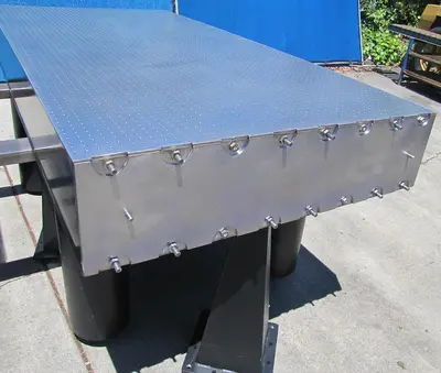 Newport RS 4000 8' x 4' Optical Breadboard  Sealed Hole Table Top RL-2000 Legs