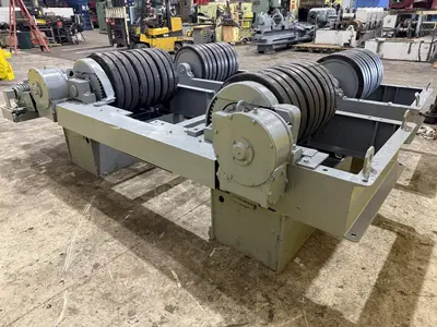 120 TON (240,000 LBS) RANSOME PANDJIRIS POWERED TANK TURNING ROLLS, POWER & IDLER: STOCK #23144