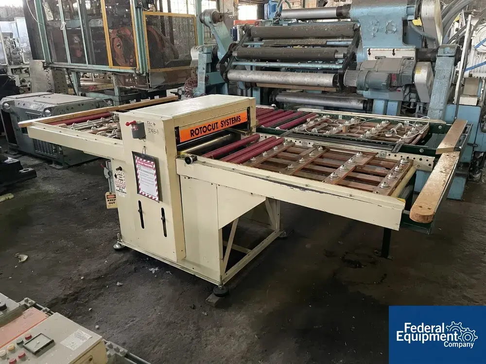 USED RotoCut RotoCut Systems Pass Thru Die Cutter