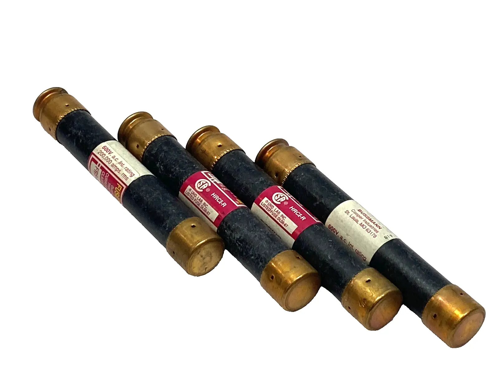 Used Bussmann Fusetron Time Delay Fuse 17.5A 600VAC LOT OF 4 Fuses Michigan US | Maverick Industrial Sales #1402172