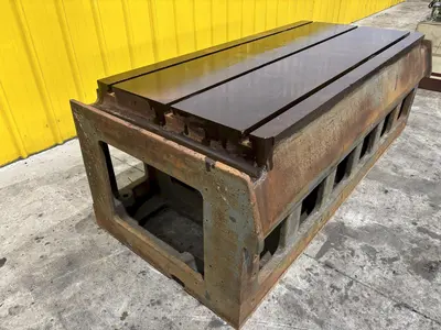 32" X 65" T SLOTTED DRILL BOX SETUP STEEL TABLE: STOCK #23230