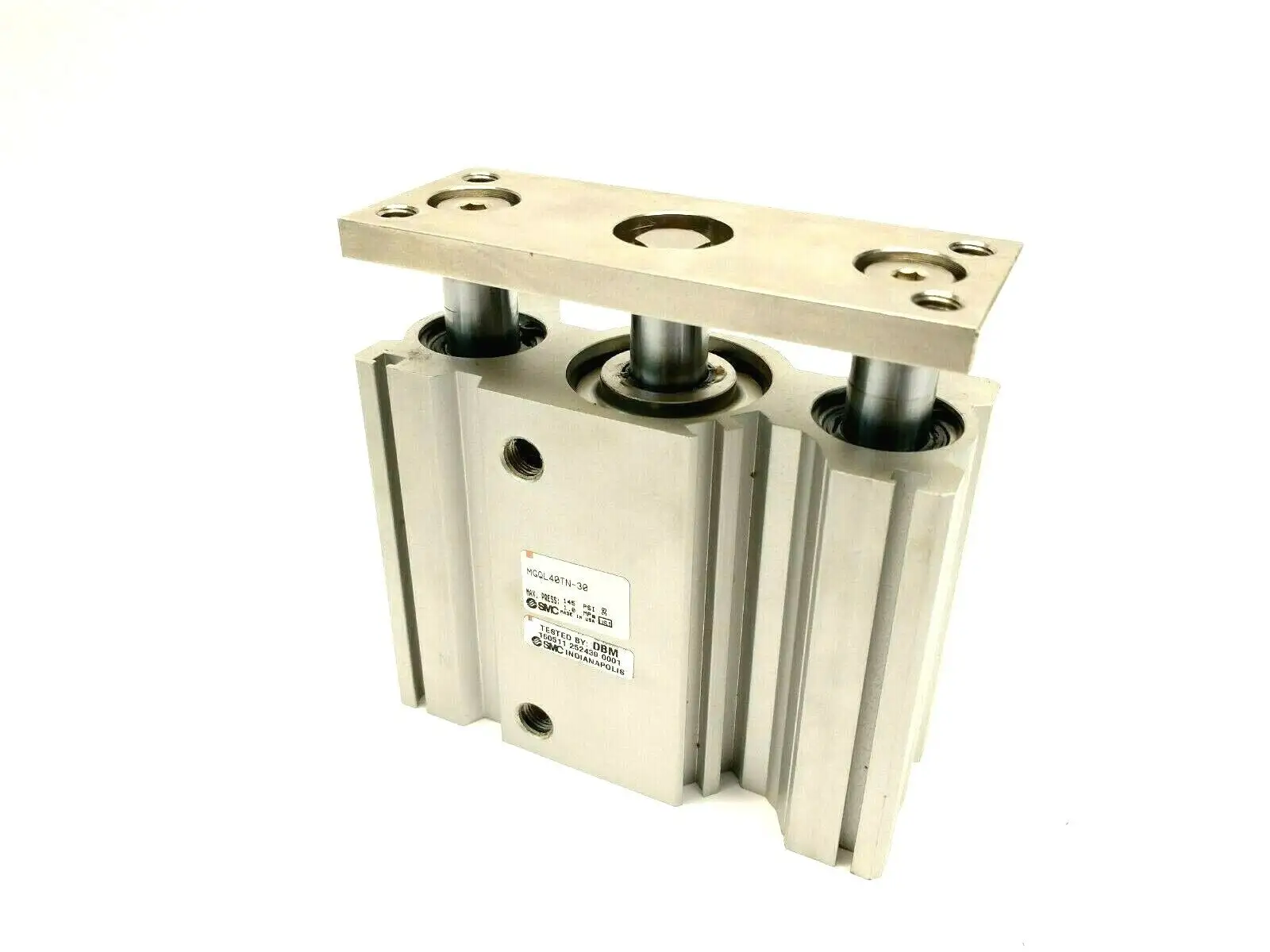 MGQL40TN-30 | SMC  Ball Bearing Guided Pneumatic Cylinder 40mm Bore 30mm Stroke - New Other