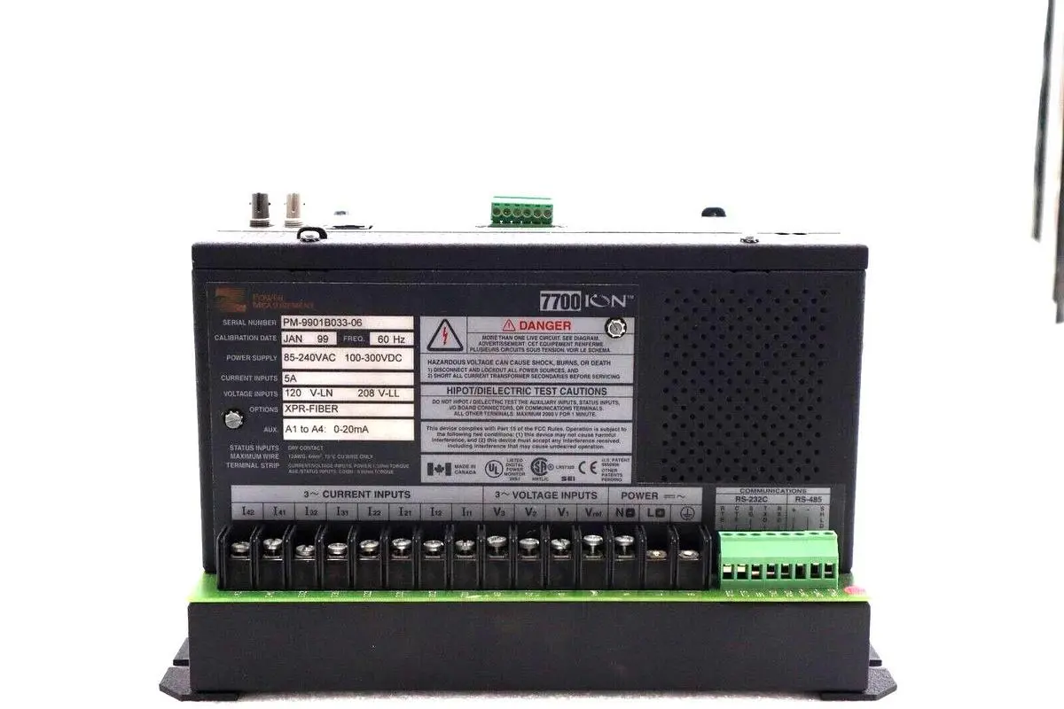 POWER MEASUREMENT 9901B03306 7700 ION 85-240VAC STOCK #L-429