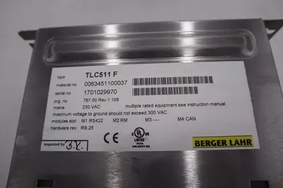 Bereger Lahr TLC511 F Servo Drive POSITIONING CONTROLLER 5 AMP STOCK B-726