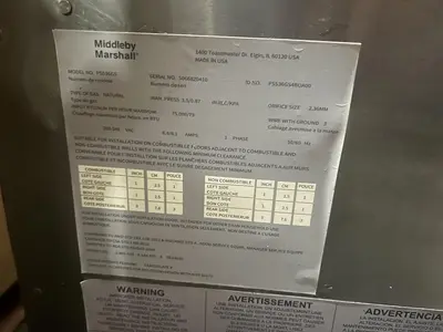Used MIDDLEBY MARSHALL PS536GS Conveyor Ovens Florida US | BAM Discount Restaurant Equipment #1283064