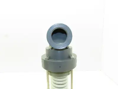 Plast-o-matic ES150LV-NC 1-1/2" NPT Pneumatic Shutoff Valve Spring Return NC