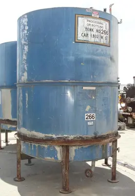 SPC6756  Tank 1821 gallon vertical tank, Inconel, slope