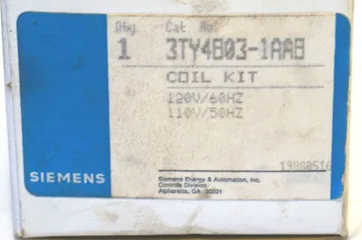 NEW SIEMENS 3TY4B03-1AAB COIL KIT 3TY4B031AAB