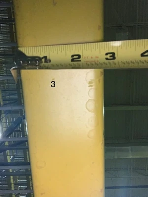 96” x 5” Pallet Racking Cross Beam Single Slot