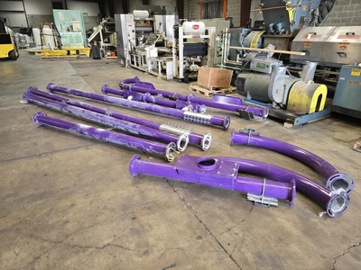 6" Diameter Hapman TubePro™  Drag Conveying System, 15 HP, New In 2020