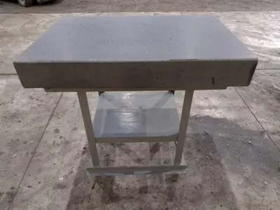 36" X 24" X 5" CHALLENGE GRAY GRANITE SURFACE PLATE ON STAND: STOCK #23417