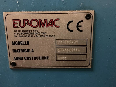 Used EUROMAC CX1000/30 Single End Punches Ohio US | Equipment Recovery Corp. #1330548