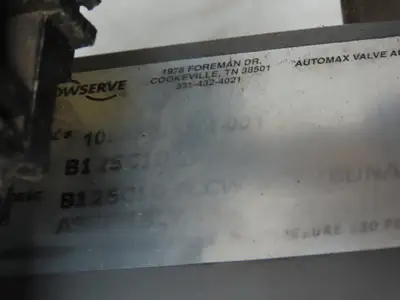Flowserve B125C10 Automax Pneumatic Actuator 3" Flanged Ball Valve 120V Solenoid