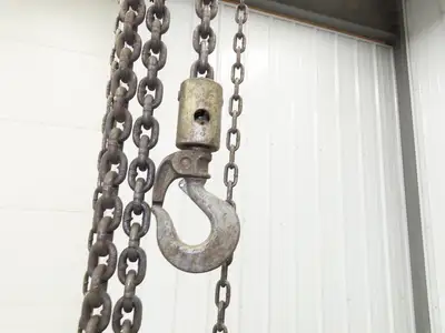 CM Cyclone Model S 2 Ton 4000Lb Manual Chain Fall Hand Hoist 11' 6" Lift
