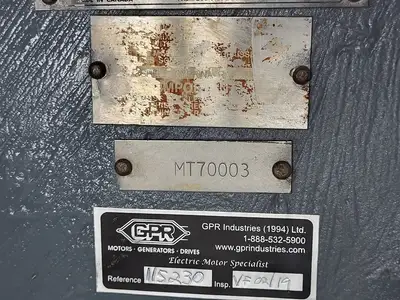 700 hp, 120 volts, 1187 rpm Electric Motor