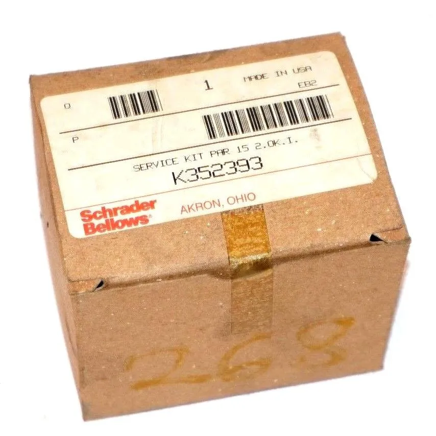NEW SCHRADER BELLOWS K352393 SERVICE KIT PAR 15 2.OK.I.