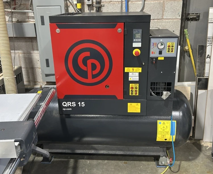Used 2022 CHICAGO PNEUMATIC QRS 15HPD TM120 Tank Mounted Air Compressors Ontario CA | MachineryMax #1165253