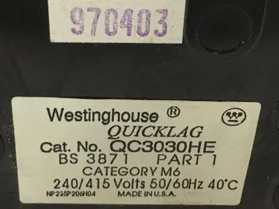 USED WESTINGHOUSE QC3030HE