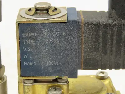 Sirai L180 B17 Brass Solenoid Valve 2-Way Normally Closed 3/8" BSP 24V Coil