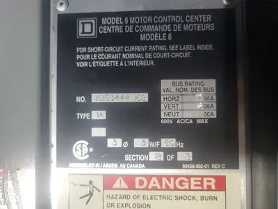 USED SQUARE D MODEL 6