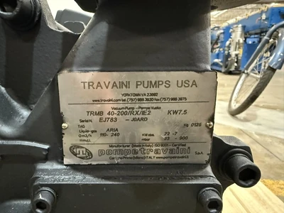 11.5 HP Travaini Vacuum Pump
