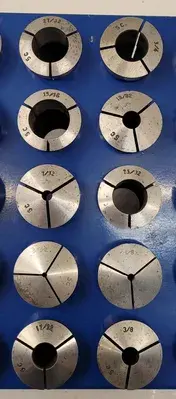 USED HARDINGE 5C COLLET SET