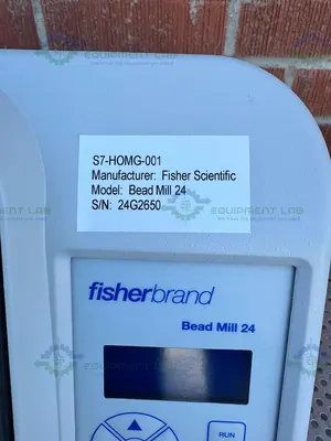 USED FISHER BRAND BEAD MILL 24 HOMOGENIZER  0.8 M/S TO 6 M/S
