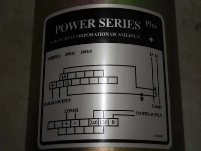 Yokogawa 249115-1-AHD-0 Power Series Plus Digital Switchboard Amp Meter Used
