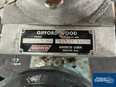 USED Greerco Greerco Colloid Mill, Model W250B80, S/S