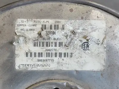 RW90 XLPE Wire 7 Str Cu Blue 10 AWG 600V