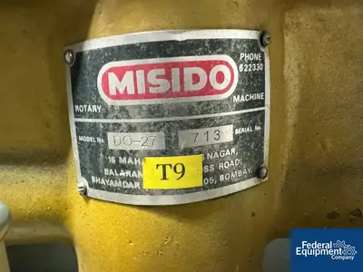 USED Misido Misido Rotary Tablet Press, Model DO-27, 27 Station