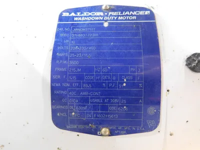 Baldor/Gould JMWDM3711T Motor 10SHK6 Pump 10HP 3500RPM 1X2-8 Pump Size Used