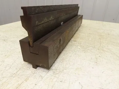 Press Brake Punch Die Set 25" Long 3/8" U Bend 9/16" Deep 1/2" Safety Tang