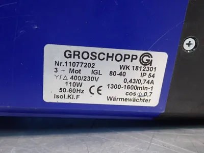 Used GROSCHOPP WK1812301 Motors (misc) Ohio US | HGR 24 #734819