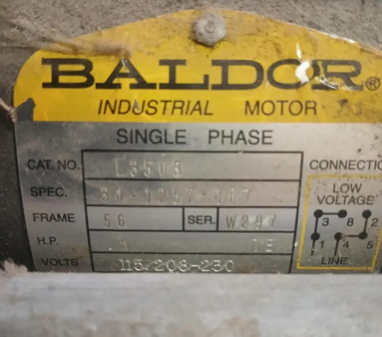 Used BALDOR 3450B A.C. Motors Tennessee US | BAKE Marketing #896526
