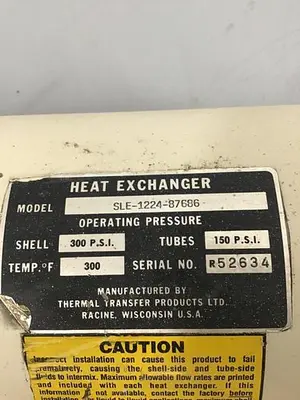 USED THERMAL TRANSFER SLE-1224-87686