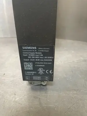 Siemens 6SL3100-1DE22-0AA1 Input 600-Volt DC (10.4.2)