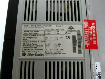 REFURBISHED ALLEN BRADLEY 20A-D-5P0A-2-AYNANNN POWERFLEX 70 AC DRIVE 20AD5P0A2