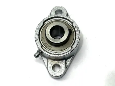 Used FYH Bearing Insert 15mm Bore 31mm OD w/ FL-208 Flanged Mount 2-Bolt Bearings Michigan US | Maverick Industrial Sales #1496175