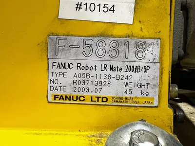 Used 2003 FANUC LR MATE 200iB/5P + R-J3IB MATE Robots Michigan US | iGAM Industrial Marketplace #1443449