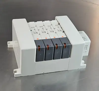 SMC EX150-SDN1-X97(PNP) DeviceNet with (4) VQC4101-5. 6C-9