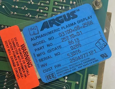 Used ARGUS 03100-08-256N Miscellaneous Equipment (Electrical & Power) | Surplus Asset Holdings #1202408