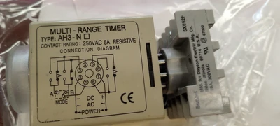 Used ANLY AH-3NA MULTI-RANGE ANALOGUE TIMER AND 5X852F SOCKET Circuit Breakers Arizona US | ASSET CONVERSION SPECIALISTS, INC. #1418215