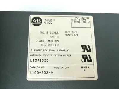 USED ALLEN-BRADLEY MOTION CONTROLLER