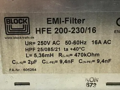 USED BLOCK TRAFO HFE 200-230/16