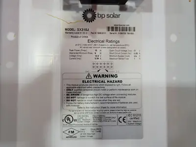 NEW BP SOLAR SX310J