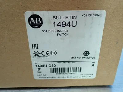 USED ALLEN BRADLEY 1494UJ30CRM