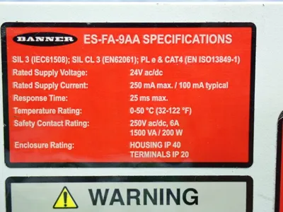 USED BANNER ESFA9AA