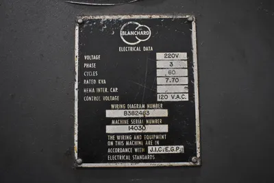 1973 BLANCHARD 22K-42 GRINDERS, SURFACE, ROTARY TYPE - VERTICAL | GCH Machinery (14)