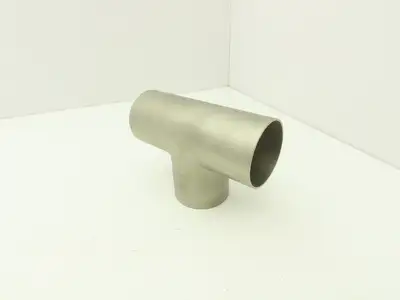 2-1/2" OD Tee Butt Weld Adapter Stainless Steel Tumble Finish A = 3 Lot of 4
